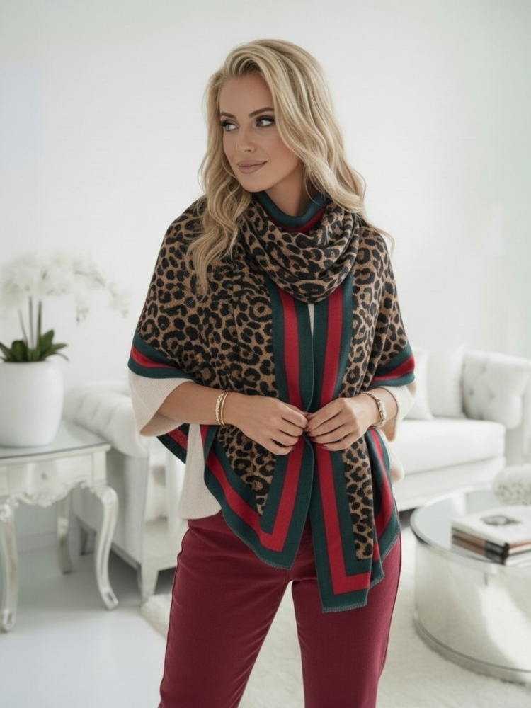 apaszka-szal-virella-panterka-zielono-czerwona-wiskoza-100-lekki-duzy-szal-modny-damski-elegancki-butik-szykownia-3