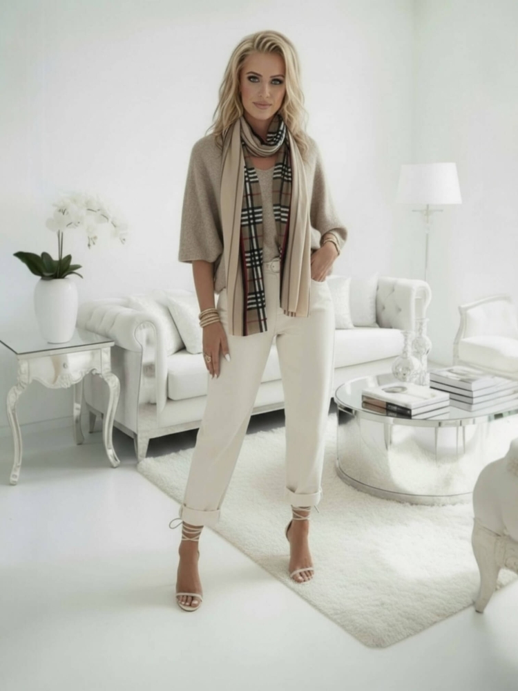 apaszka-szal-virella-bezowa-krata-paski-czarny-czerwony-taupe-ecru-wiskoza-lekka-elegancka-wiosenna-stylowa-butik-szykownia-2