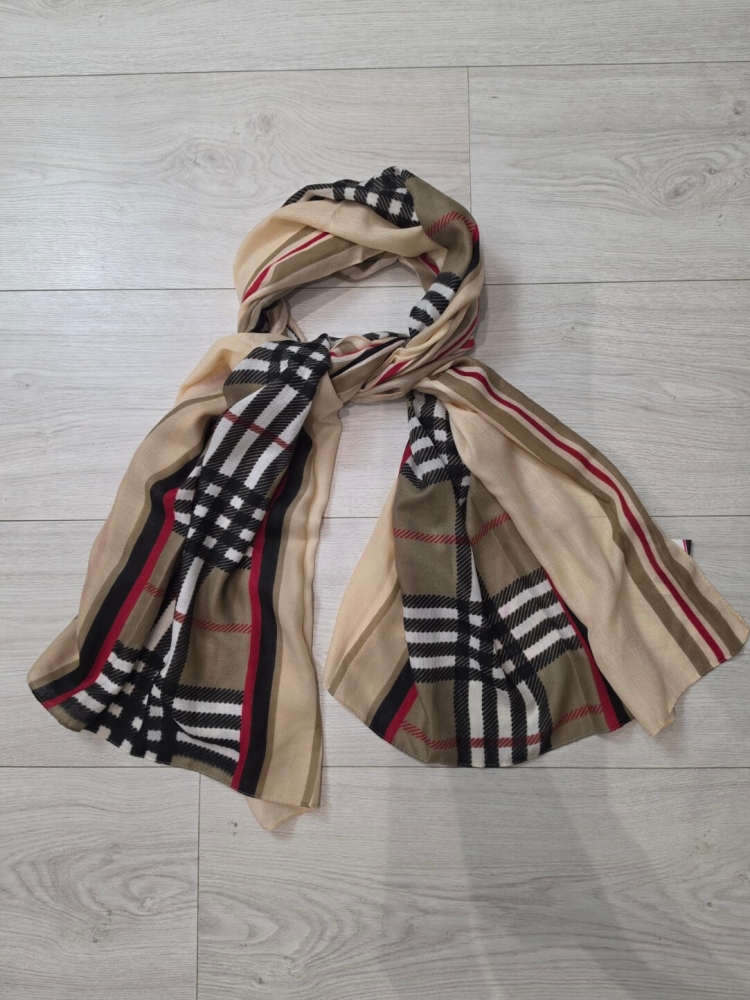 apaszka-szal-virella-bezowa-krata-paski-czarny-czerwony-taupe-ecru-wiskoza-lekka-elegancka-wiosenna-stylowa-butik-szykownia-9