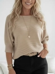 Sweter Katrin StayHere Beżowy - Sweter Damski Nietoperz