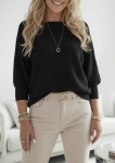 Sweter Katrin StayHere Czarny - Sweter Damski Nietoperz