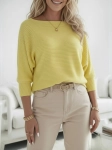 Sweter Katrin StayHere Żółty - Sweter Damski Nietoperz