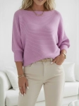 Sweter Katrin StayHere Różowy - Sweter Damski Nietoperz