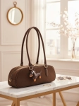 Torebka Jamnik Gallantry Paris KJ-62070-A Coffee - zamszowa torebka damska