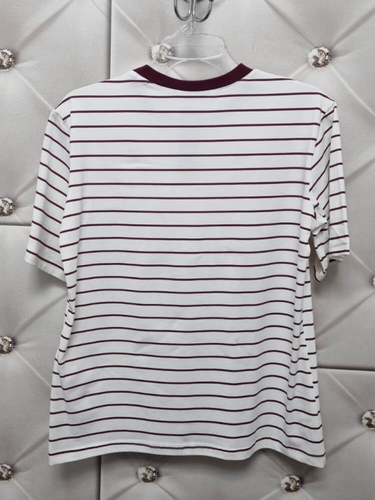 bluzka-tshirt-stayhere-paski-bialo-bordowe-kieszonka-bawelna-elastan-codzienna-model-7A-butik-szykownia-11