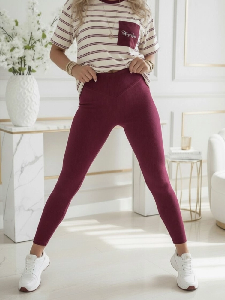 spodnie-legginsy-bordo-bordowe-prążkowane-wysoki-stan-stayhere-bawelna-elastyczne-polska-produkcja-butik-szykownia-5