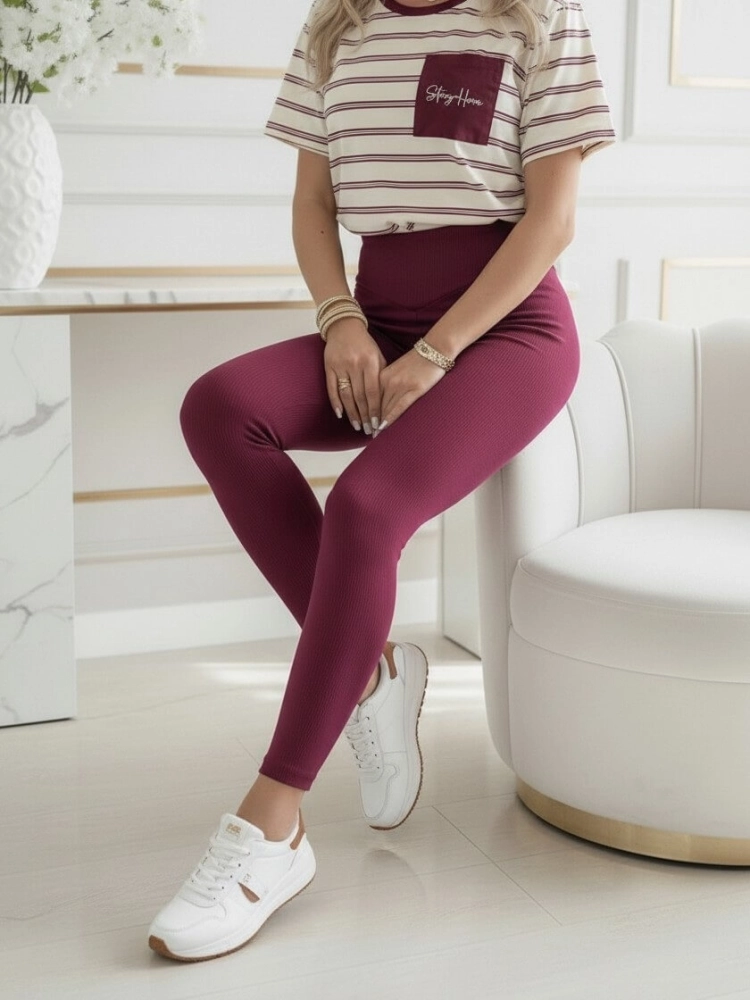 spodnie-legginsy-bordo-bordowe-prążkowane-wysoki-stan-stayhere-bawelna-elastyczne-polska-produkcja-butik-szykownia-7