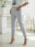Spodnie Milas E658-12 Mom Fit Kolor Gołębi
