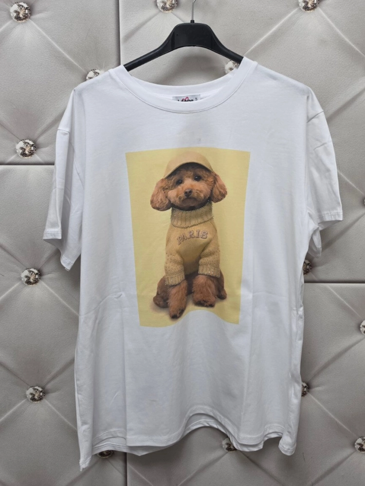 bluzka-tshirt-agape-biala-oversize-aplikacja-3d-pudel-zolty-krotki-rekaw-bawelna-elastan-wloska-produkcja-modna-casual-wiosna-lato-butik-szykownia-7