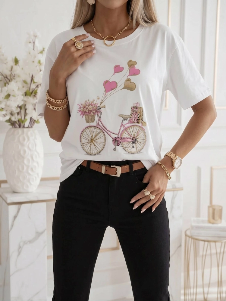 bluzka-tshirt-agape-biala-oversize-aplikacja-3d-rower-rozowy-krotki-rekaw-bawelna-elastan-wloska-produkcja-modna-casual-wiosna-lato-butik-szykownia-1