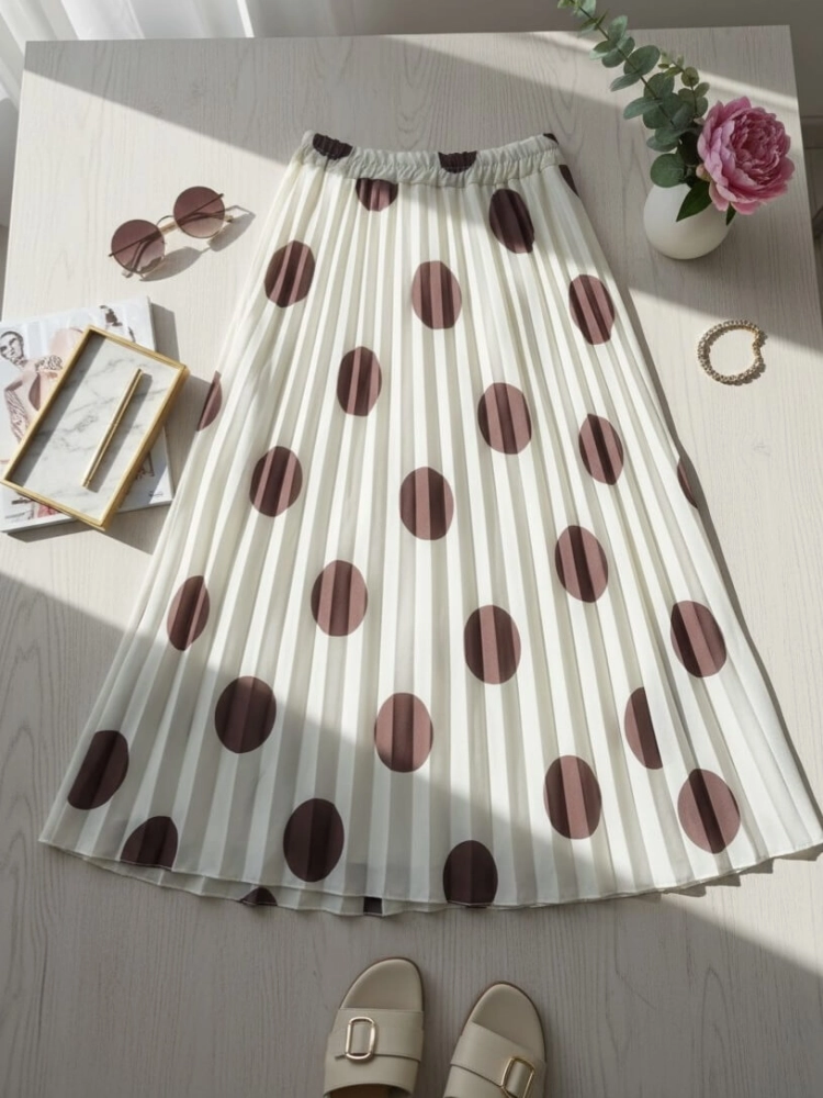spodnica-plisowana-amara-dots-just-women-biala-czekoladowe-grochy-duze-kropki-midi-plisy-guma-w-pasie-wloska-produkcja-elegancka-wiosna-lato-butik-szykownia-4