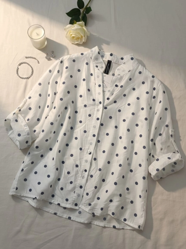 bluzka-koszulowa-dalia-dots-biala-grafitowe-kropki-mgielka-tencel-wloska-produkcja-rekaw-3-4-wiazana-lekka-damska-butik-szykownia-6