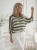 sweter-marina-pasy-ciemny-khaki-beżowy-jasny -khaki-biały-dekolt-lodka-kroj-nietoperz-rekaw-3-4-lekki-damski-akryl-wiosna-lato-butik-szykownia-5