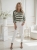sweter-marina-pasy-ciemny-khaki-beżowy-jasny -khaki-biały-dekolt-lodka-kroj-nietoperz-rekaw-3-4-lekki-damski-akryl-wiosna-lato-butik-szykownia-6