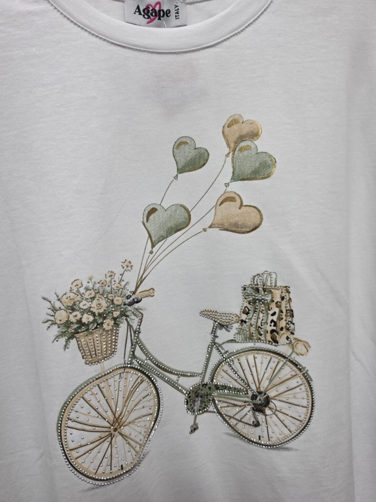 bluzka-tshirt-agape-biala-oversize-aplikacja-3d-rower-khaki-krotki-rekaw-bawelna-elastan-wloska-produkcja-modna-casual-wiosna-lato-butik-szykownia-8