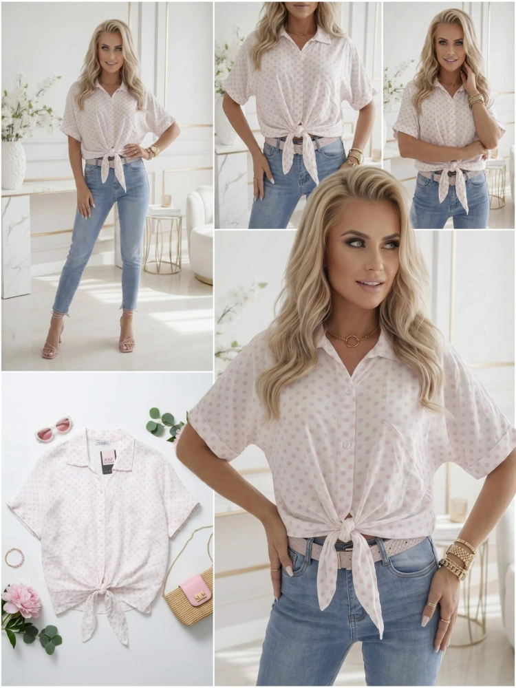 bluzka-koszulowa-pola-biala-pudrowe-kropki-wiazanie-wiskoza-oversize-krotki-rekaw-kolnierzyk-wiosna-lato-butik-szykownia-10