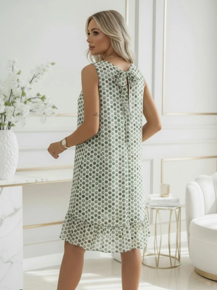 sukienka-lavina-biala-w-kropki-zielone-czekoladowe-bezowe-bawelniana-bez-rekawow-wiazana-z-tylu-falbanka-rozmiar-uniwersalny-butik-szykownia-6