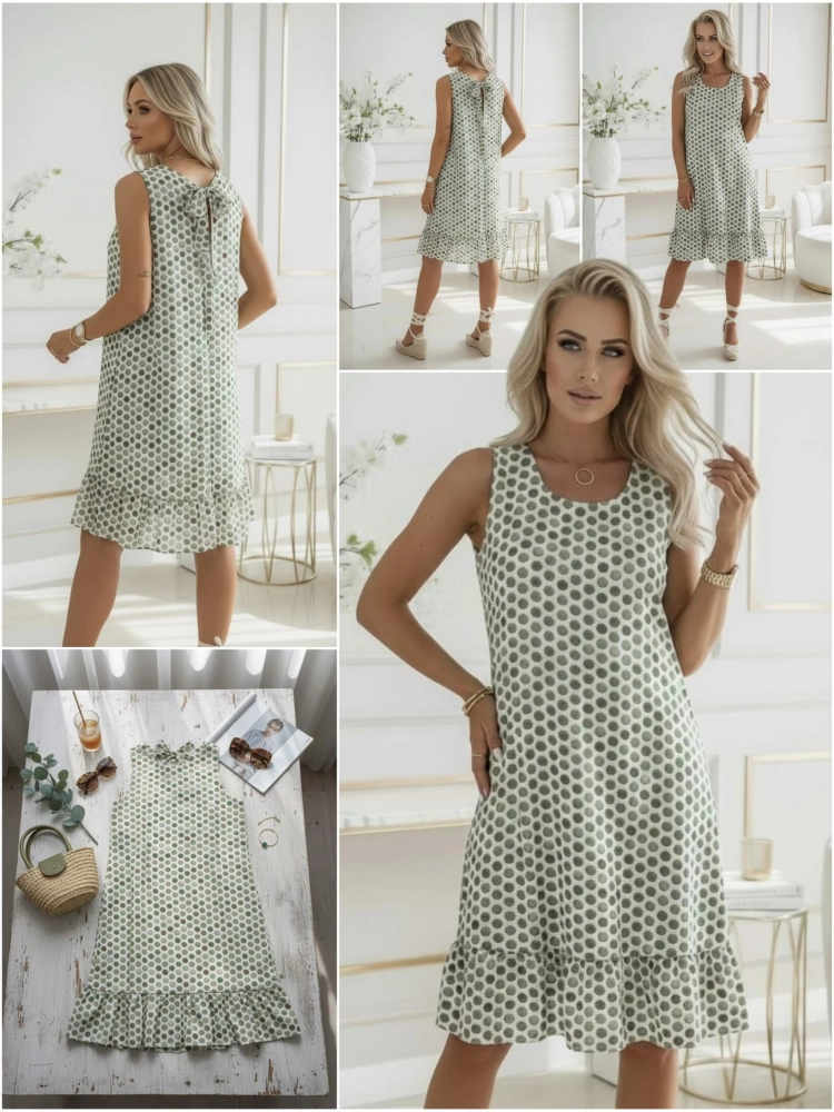 sukienka-lavina-biala-w-kropki-zielone-czekoladowe-bezowe-bawelniana-bez-rekawow-wiazana-z-tylu-falbanka-rozmiar-uniwersalny-butik-szykownia-11