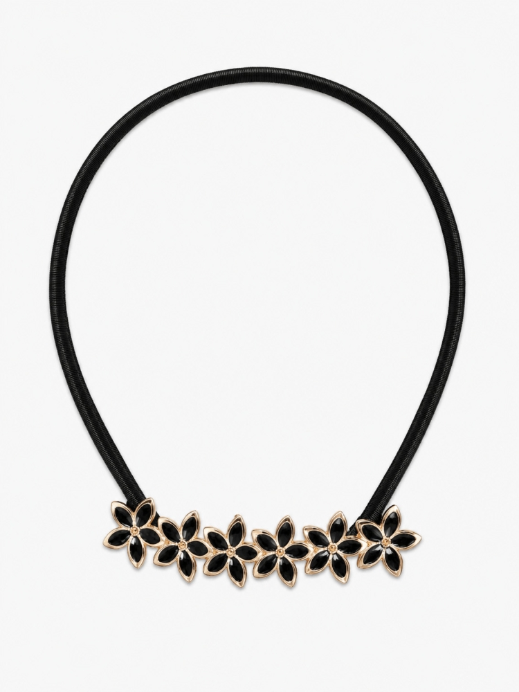 pasek-sprezynka-model-1017-czarny-elastyczny-z-ozdoba-kwiatki-cyrkonie-metalowy-bizuteryjny-do-sukienki-tuniki-sweterka-butik-szykownia-2
