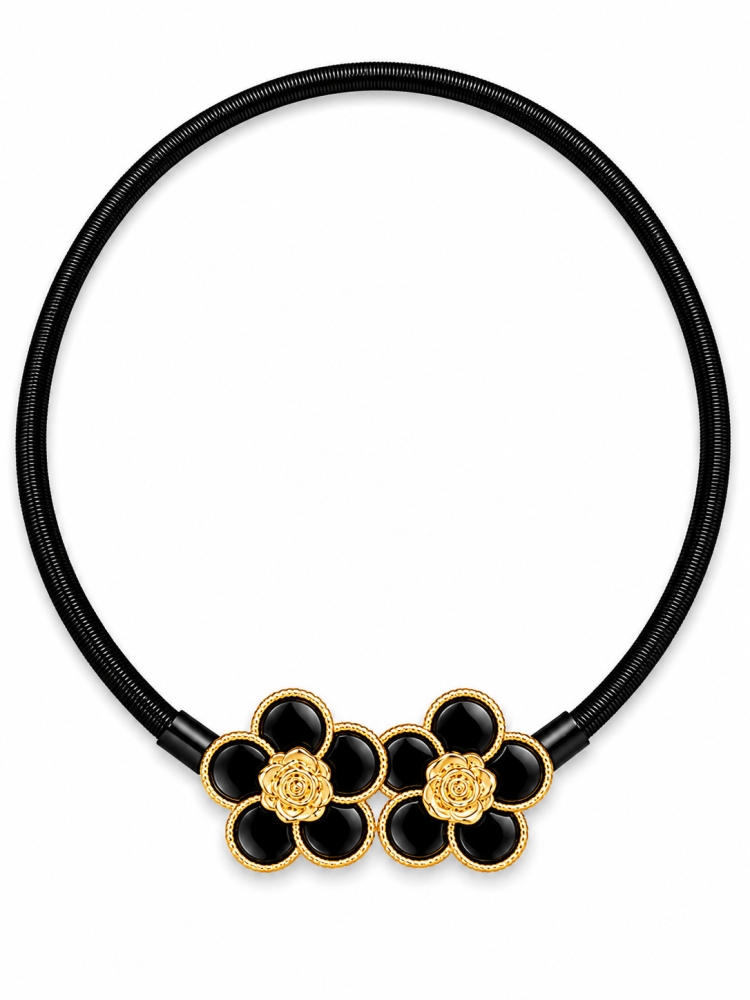 pasek-sprezynka-model-1018-czarny-elastyczny-z-ozdoba-kwiatki-cyrkonie-metalowy-bizuteryjny-do-sukienki-tuniki-sweterka-butik-szykownia-2