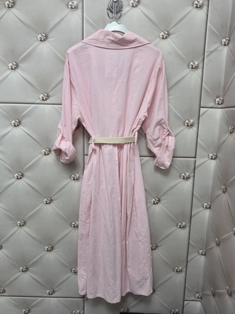 sukienka-bellaria-szmizjerka-baby-pink-z-cienkiego-sztruksu-koszulowa-z-paskiem-bawelniana-guziki-kolnierzyk-butik-szykownia-12