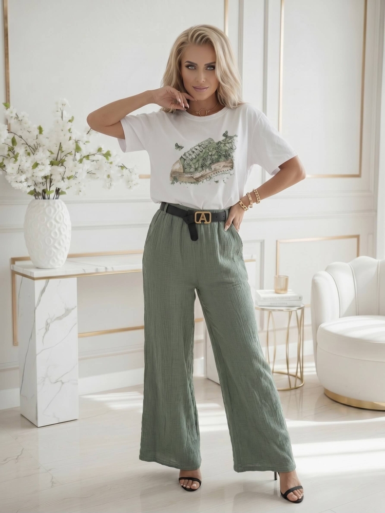spodnie-luna-comfort-muslinowe-zielony-khaki-z-paskiem-szeroka-nogawka-guma-w-pasie-bawelna-letnie-przewiewne-butik-szykownia-2