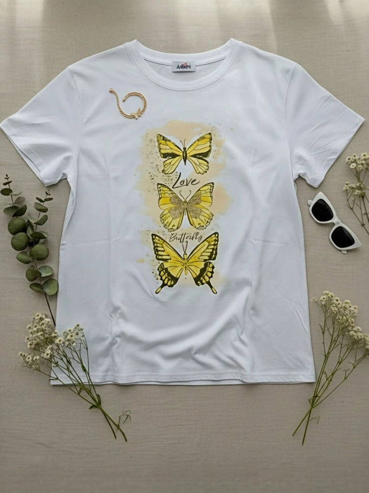 bluzka-tshirt-agape-biala-oversize-aplikacja-3d-motyl-zolty-krotki-rekaw-bawelna-elastan-wloska-produkcja-modna-casual-wiosna-lato-butik-szykownia-3