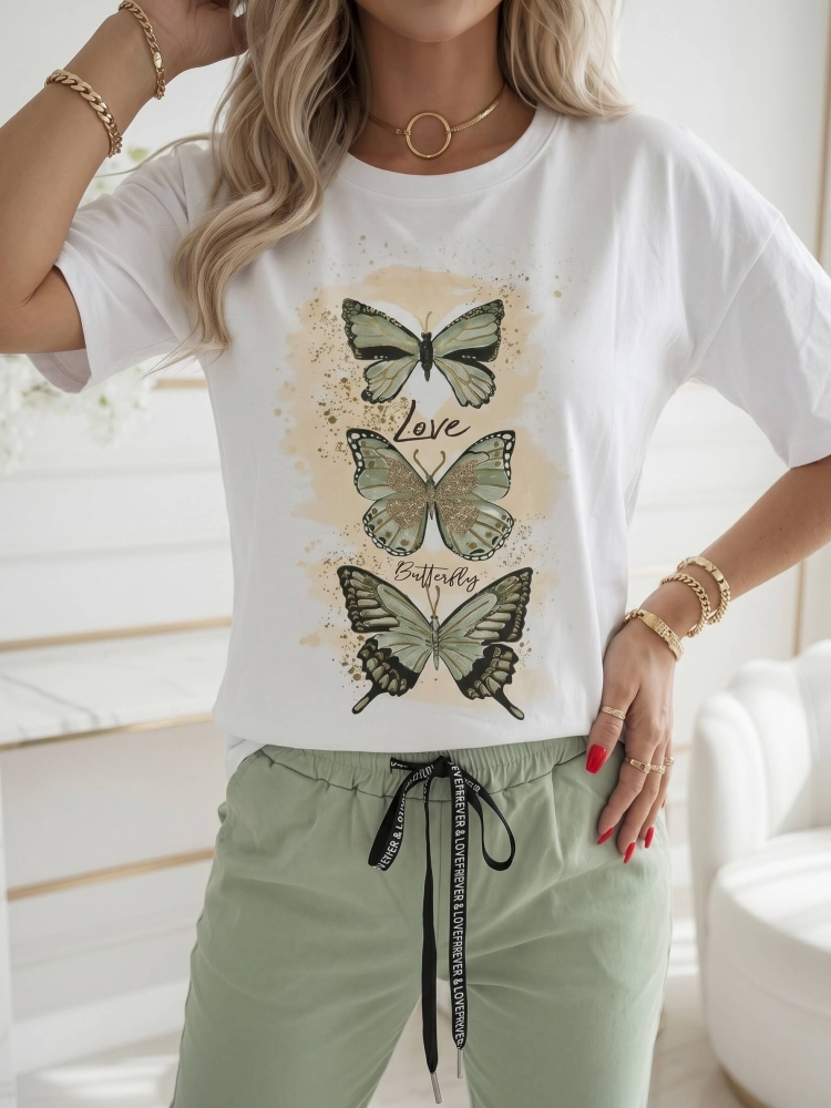 bluzka-tshirt-agape-biala-oversize-aplikacja-3d-motyl-zielony-krotki-rekaw-bawelna-elastan-wloska-produkcja-modna-casual-wiosna-lato-butik-szykownia-1