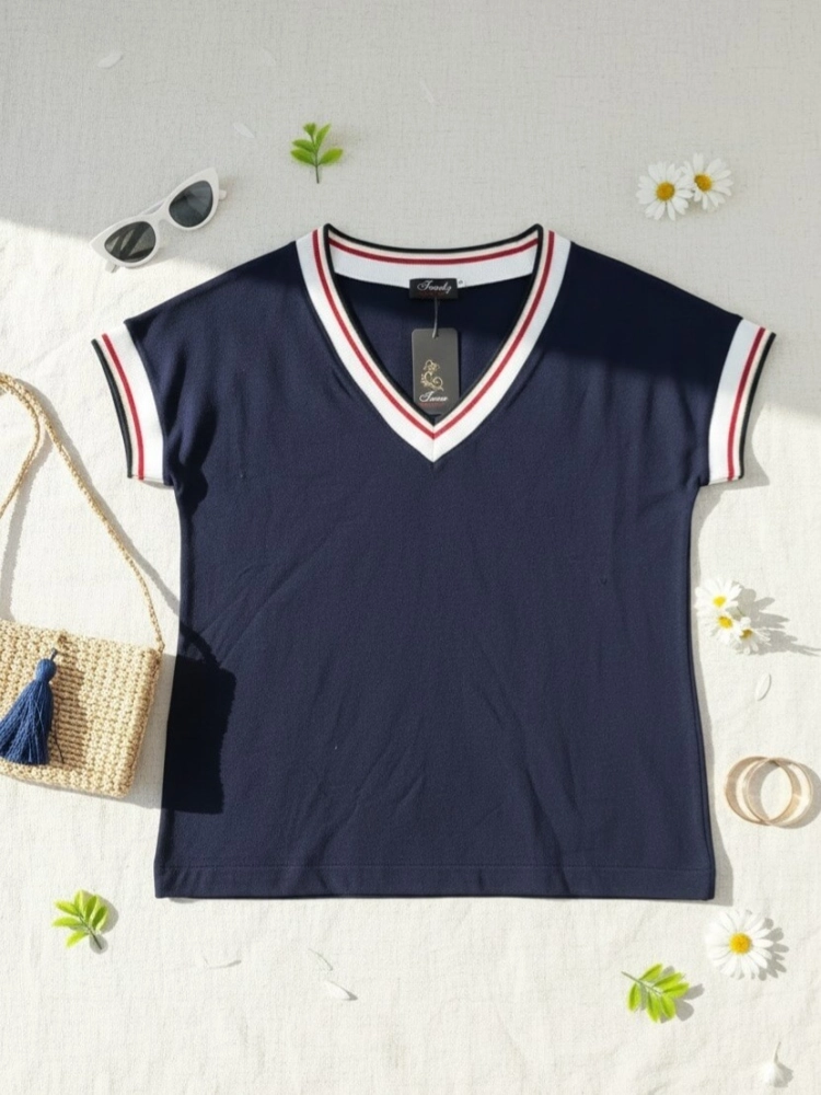 bluzka-riva-granatowa-bawelniana-dekolt-v-trendy-sobiertex-polska-produkcja-krotki-rekaw-tasmy-butik-szykownia-4