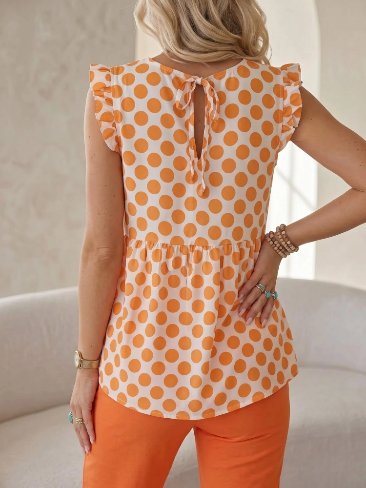 bluzka-maryy-biala-pomaranczowe-grochy-wiskoza-letnia-zwiewna-falbanka-okragly-dekolt-wloska-moda-damska-butik-szykownia-5
