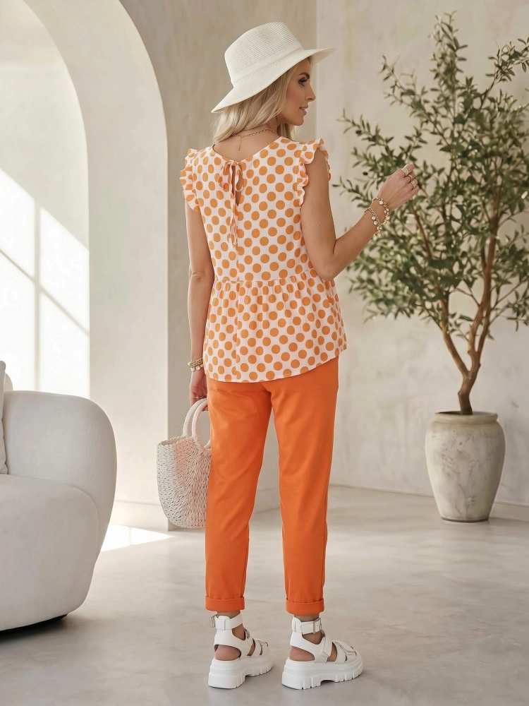 bluzka-maryy-biala-pomaranczowe-grochy-wiskoza-letnia-zwiewna-falbanka-okragly-dekolt-wloska-moda-damska-butik-szykownia-11