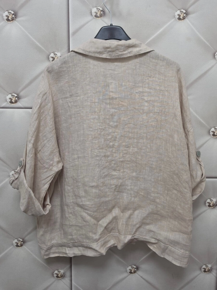 narzutka-purolino-jasny-bez-lniana-katana-oversize-100procent-len-kolnierzyk-guziki-rekaw-3-4-podpinany-letnia-narzutka-damska-butik-szykownia-12