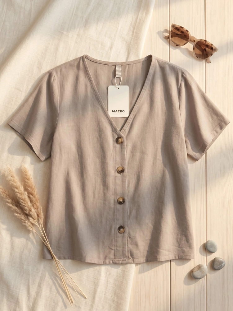 bluzka-ravella-fango-lyocell-dekolt-v-guziki-krotki-rekaw-lekka-przewiewna-naturalny-material-letnia-bluzka-damska-butik-szykownia-4