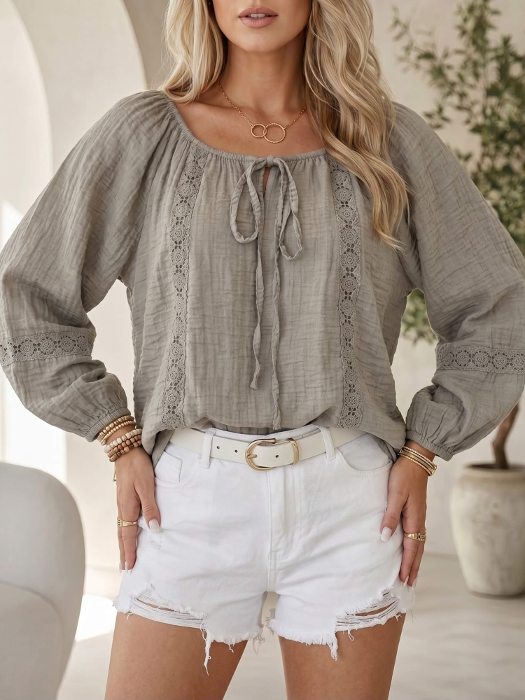 bluzka-elviana-fango-hiszpanka-azurowe-wstawki-wiazana-przod-rekaw-7-8-oversize-wiskoza-lyocell-boho-letnia-bluzka-damska-butik-szykownia-1