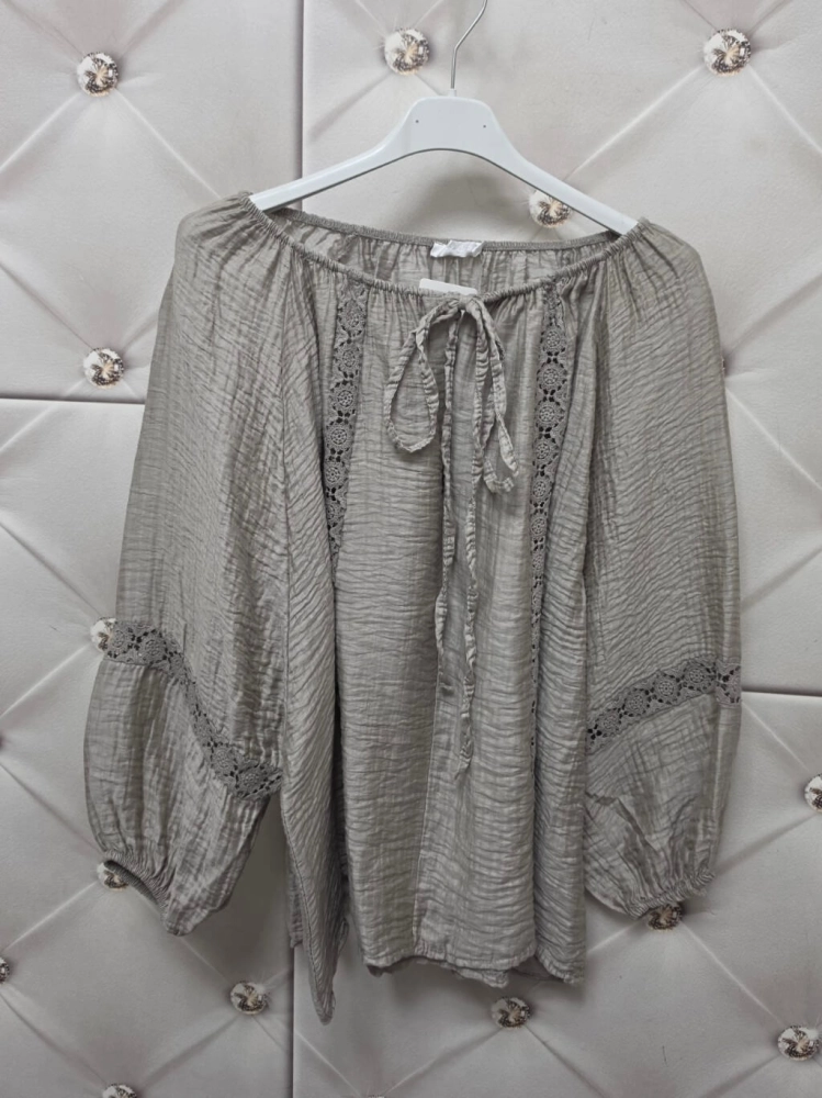 bluzka-elviana-fango-hiszpanka-azurowe-wstawki-wiazana-przod-rekaw-7-8-oversize-wiskoza-lyocell-boho-letnia-bluzka-damska-butik-szykownia-10