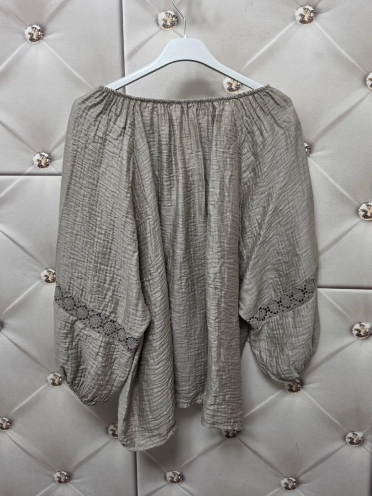 bluzka-elviana-fango-hiszpanka-azurowe-wstawki-wiazana-przod-rekaw-7-8-oversize-wiskoza-lyocell-boho-letnia-bluzka-damska-butik-szykownia-11