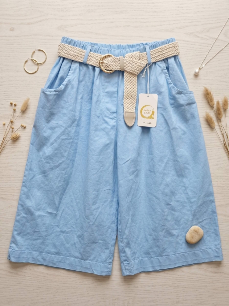 spodenki-capriella-blekitne-bermudy-bawelniane-guma-w-pasie-szerokie-nogawki-butik-szykownia-2