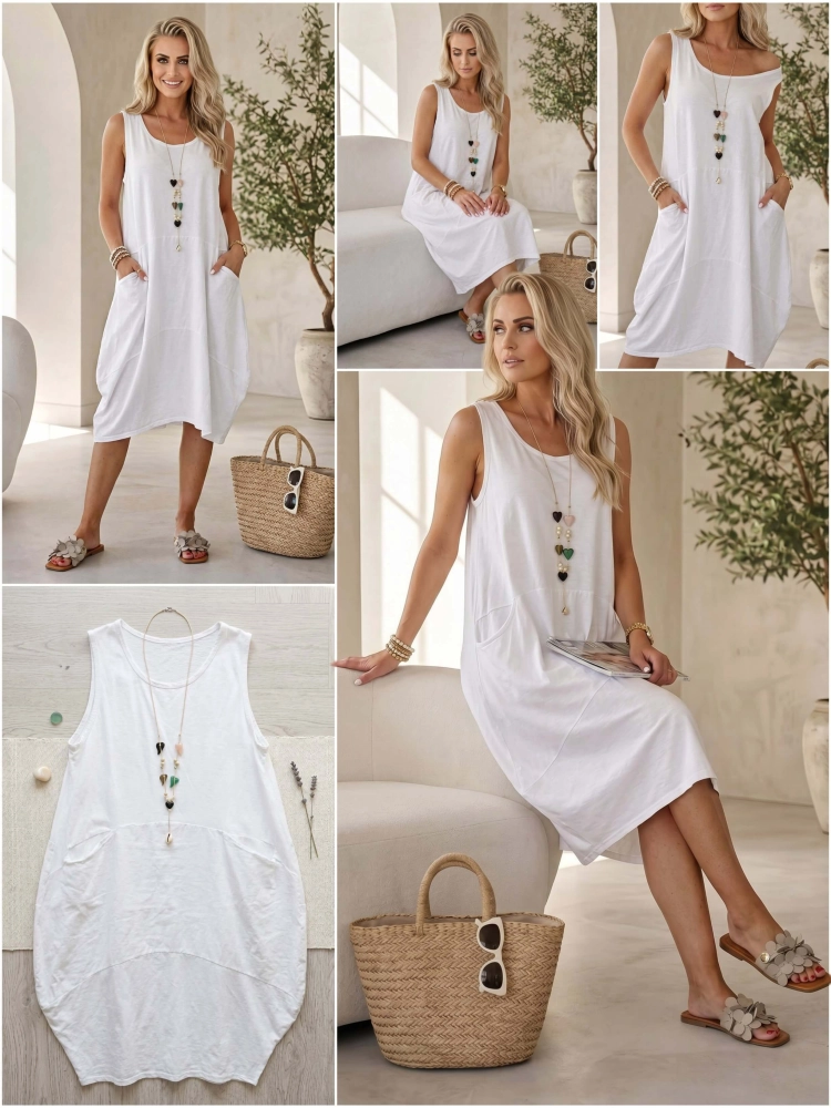 sukienka-bellaria-biala-bawelniano-lniana-bombka-oversize-kieszenie-lniana-wstawka-naszyjnik-butik-szykownia-10