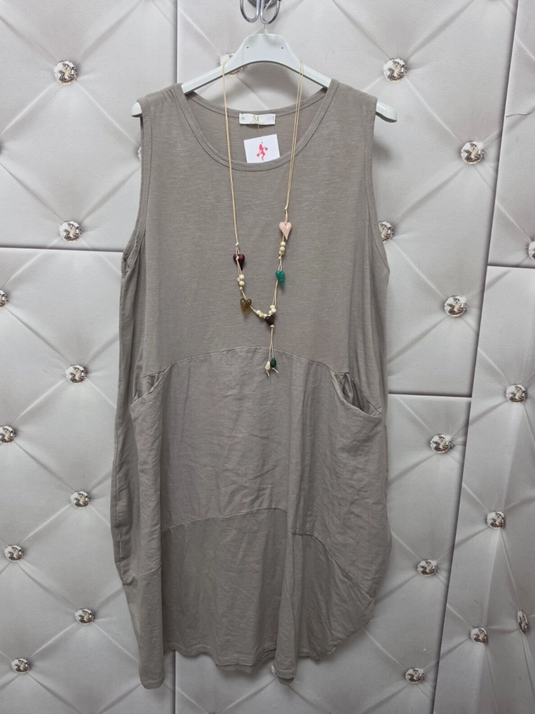 sukienka-bellaria-fango-bawelniano-lniana-bombka-oversize-kieszenie-lniana-wstawka-naszyjnik-butik-szykownia-8