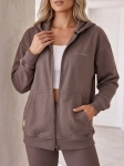 Bluza StayHere Rozpinana Kangurka Mocca