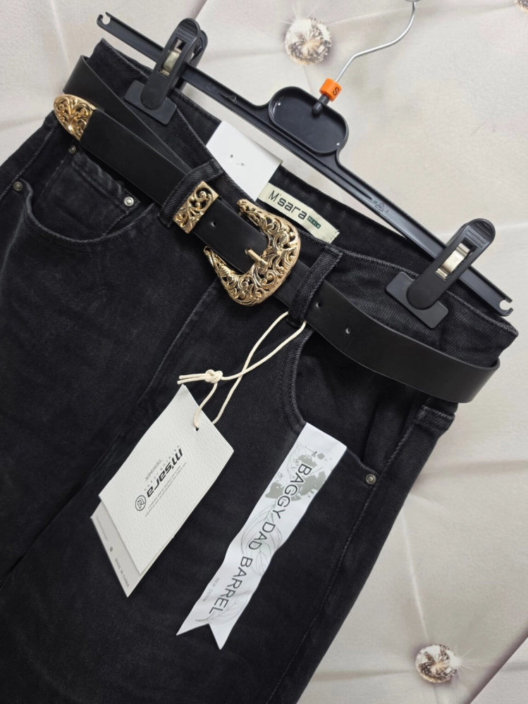 jeansy-damskie-msara-bgs109-a-czarne-baggy-dad-barrel-pasek-elastyczne-butik-szykownia-8